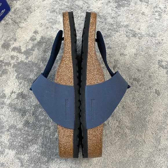 NIB Birkenstock Medina Thong Sandals Navy Blue Unisex Sz 11 Men 13 Women - Picture 10 of 14